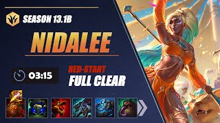 Season 131B Nidalee Jungle Clear  Full clear 315 AP [upl. by Akla184]