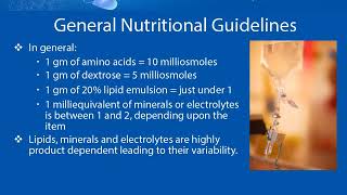 Total Parenteral Nutrition  How to calculate the osmolarity of the solution [upl. by Tarttan]