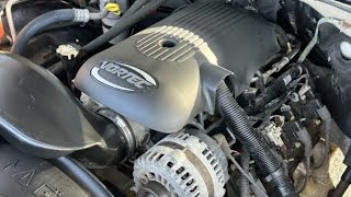 2006 GMC Sierra 2500 60L throttle body cleaning [upl. by Nnylannej228]