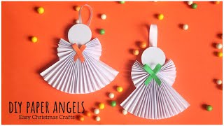 How To Make Paper Angel for Christmas Decorations  Easy Paper Christmas Craft Ideas for kids [upl. by Barbaraanne]