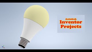 How to design a lamp by Autodesk Inventor Autodesk inventor Tutorial  3D Model 57 [upl. by Yarahs]