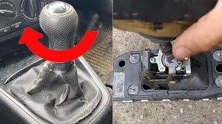 How to fix  repair VW Golf Mk4 Jetta Bora Skoda Seat Audi Sloppy Gear Stick Gear Linkage Rods [upl. by Flin]