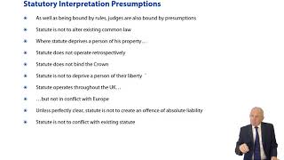 Statutory Interpretation Presumptions  ACCA Corporate and Business Law LW ENG [upl. by Vittoria618]