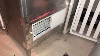 How to install a air return vent Basement furnace [upl. by Xad]