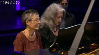 Mozart Piano Sonata K521  Martha Argerich amp Maria João Pires [upl. by Wiggins]