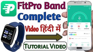 FitPro App use Hindi  Fitpro watch connect to phone  Humsafar Tech [upl. by Noisla]