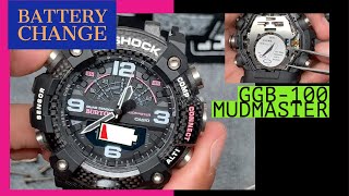 How to Change battery Mudmaster GGB100 GShock Watch Detailed steps to fix misaligned Analog Hands [upl. by Trebornhoj]