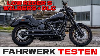 Harley Davidson LOW RIDER S erste PROBEFAHRT mit WILBERS FAHRWERK  DLC GABEL [upl. by Asabi350]