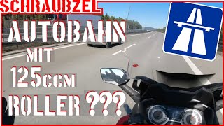 Honda Forza 125ccm auf der Autobahn [upl. by Hpeseoj]