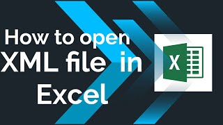 Excel  How to open XML file in Excel 2010 [upl. by Xer]