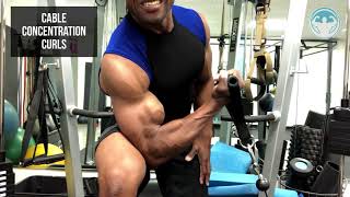 BICEPS DAY  CABLE CONCENTRATION CURLS [upl. by Sew]