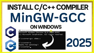 How to install MinGW w64 on Windows 1110 2025   MinGW GNU Compiler  Compiler for C amp C [upl. by Acinomal]