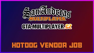 HOTDOG VENDOR JOB  GTAMULTIPLAYERCZ [upl. by Whiney]