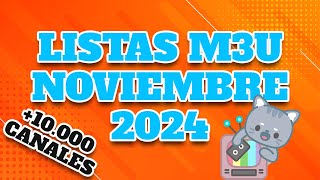 Mejores Listas M3U Noviembre 2024 Funcionando [upl. by Koral]