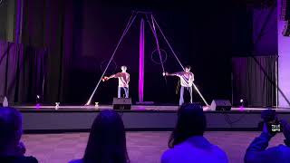 Auckland Youth Circus Festival Diabolo Duo Performance [upl. by Emyle]