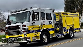 Ventura County Fire Dept Medic Engine 35 Responding [upl. by Airegin680]