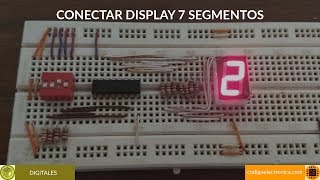 Conectar display 7 segmentos [upl. by Ahseinar502]