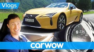 Lexus LC500 review  tested on the Autobahn and in the Alps  Mat Vlogs [upl. by Norm]