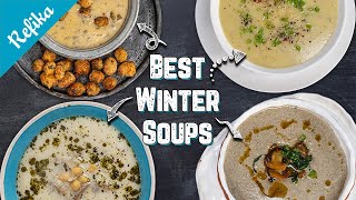 BEST SOUP Recipes to warm your soul in WINTER ❄️ Mushroom Soup Roasted Garlic Soup and more ♥️ [upl. by Ennyroc]