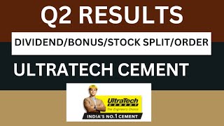 Ultratech cement Q2 Results 2025  ultratech cement Results Todays  ultratech Share Latest News [upl. by Nessie806]