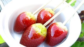 HOW TO MAKE TOFFEE STRAWBERRIES [upl. by Notsyrb]