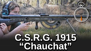 Minute of Mae French CSRG 1915 quotChauchatquot [upl. by Ardnuat]