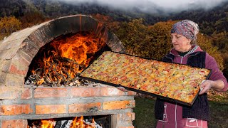 We Built a Pizza Oven in the Village  How to make Homemade Pizza [upl. by Akli765]