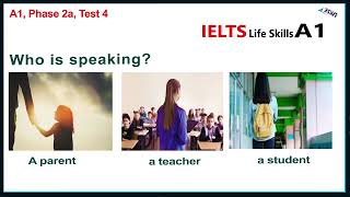 IELTS Life Skills A1 Listening Test 4 [upl. by Macswan]