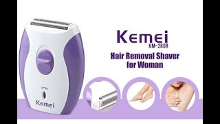 Kemei KM280R Rechargeable Shaver Epilators for Women  Kemei Epilatet [upl. by Carbrey52]