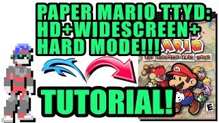 Dolphin Emulator Tutorial  Paper Mario The TTYD  Widescreen  HD  Hard Mode [upl. by Ettore119]