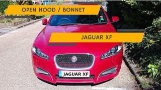 How to Open Jaguar XF Hood  Bonnet Sensor Problem [upl. by Averat]