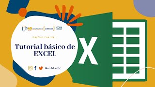 Tutorial básico de EXCEL  UNAD [upl. by Enitsej]