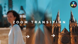 Smooth ZOOM Transition  DaVinci Resolve Beginner Tutorial [upl. by Dlanod]