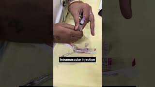 How to administer intramuscular injection Male patient  Deltoid muscle intramuscularinjection [upl. by Gilliette212]