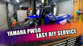 Easy Yamaha PW50 Service 2020 Model [upl. by Bremble23]