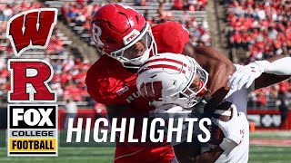 Wisconsin Badgers vs Rutgers Scarlet Knights Highlights  FOX College Football [upl. by Rivy686]