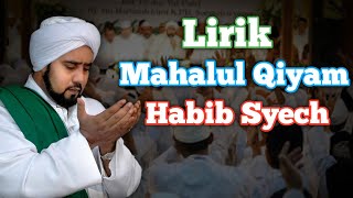 Lirik Mahalul Qiyam Habib Syech [upl. by Bowler]