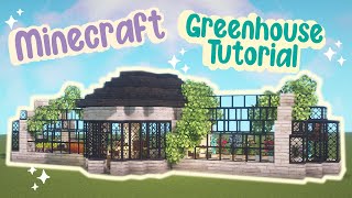 Greenhouse Tutorial Aesthetic Minecraft 🍄🌿✨Mizunos Cottagecore Fairy Easy Beginner 🌸 Kelpie The Fox [upl. by Litt]