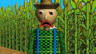 HUNTED BY NEW FARMER BALDI IN HIS SECRET CORN MAZE  Baldis Basics Full Game Kickstarter Demo [upl. by Tayler]