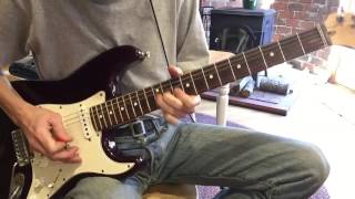 Please Come Home for Christmas Eagles electric guitar howto tutorial [upl. by Airotahs112]