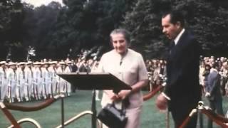 Israeli Prime Minister Golda Meir at the White House 1969 [upl. by Declan790]