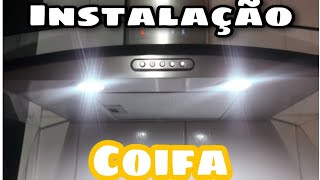 COMO INSTALAR COIFA  FOGATTI SLIM INOX COM VIDRO CURVO [upl. by Quiteria]