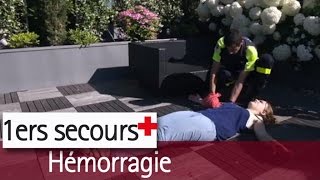 Hémorragie  les gestes de premier secours [upl. by Affrica]