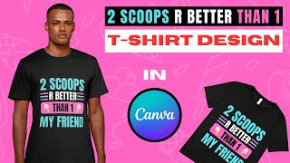 CREATE a stunning TSHIRT Design in Canva EASY [upl. by Afatsum569]