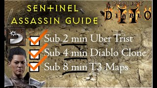 Project Diablo 2  The Sentinel Assassin OWNS  Build Guide [upl. by Nnylrefinnej43]