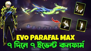 EVO PARAFAL SKIN 🔥 7 দিনে 7টি ইভেন্ট কনফার্ম  Free Fire New Event  Ff New Event  Trkf Gaming [upl. by Naus]