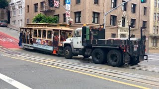 San Francisco Cable Car Needs a Push Rare [upl. by Julietta]