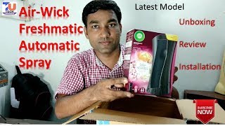 Airwick Freshmatic Ultra  Automatic Air Freshener Unboxing Review and installation [upl. by Gschu]