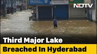 Hyderabad Rain Hyderabad Battered By Heavy Rain Flooding In Several Areas [upl. by Anod660]