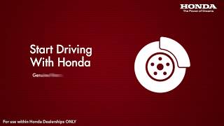 Honda Genuine Parts [upl. by Rubetta]